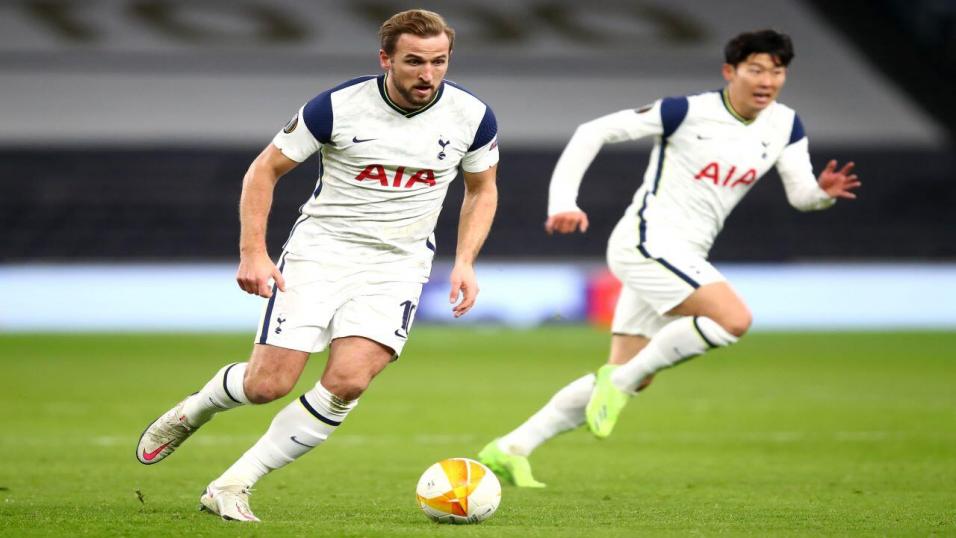 Spurs forwards Harry Kane and Heung-Min Son